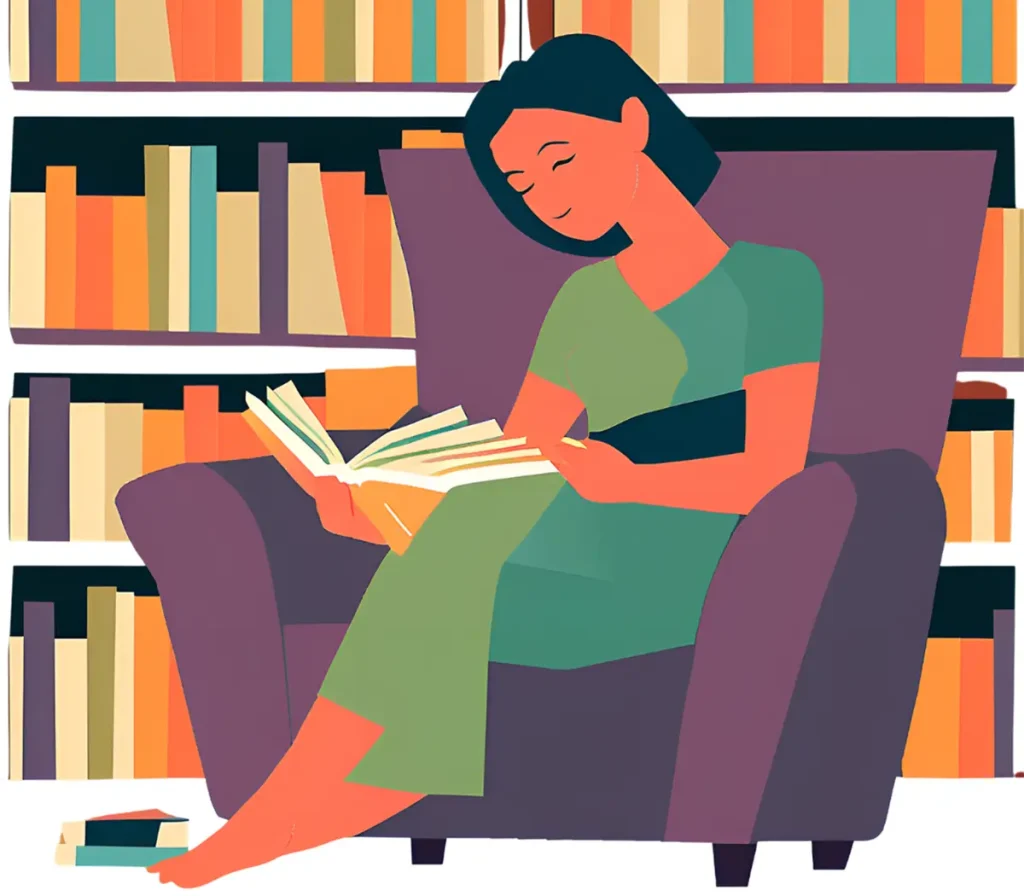 読書が大好きな40代の女性