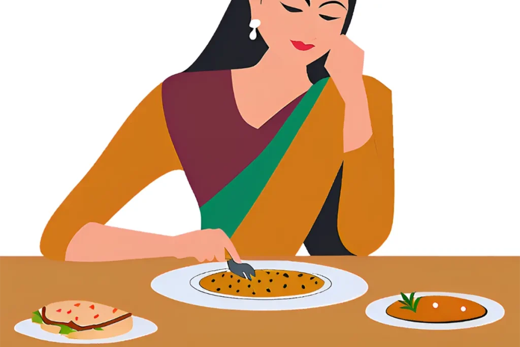 骨密度が低く、食事に気をつけている40代女性