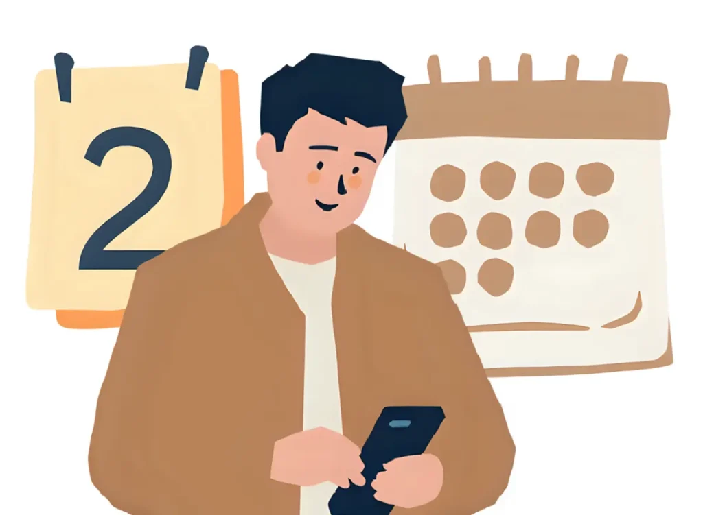 スマホを使いこなしている40代男性