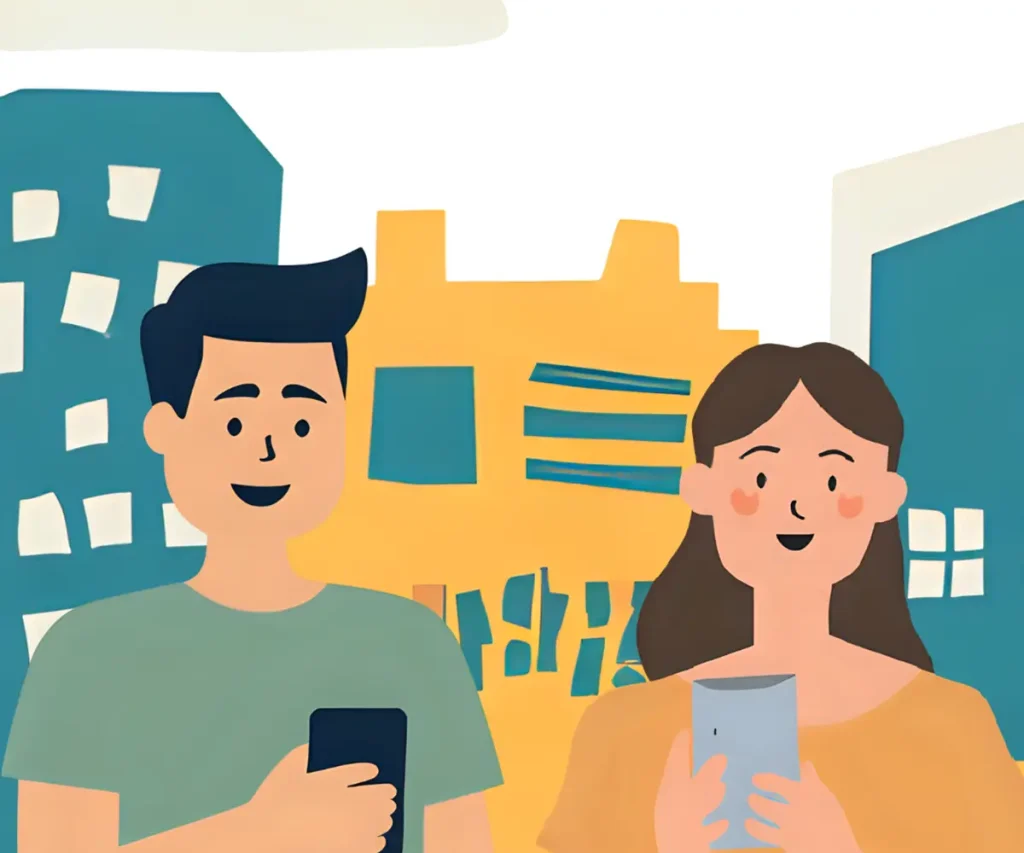 スマホを使いこなそうと努力をしている40代達