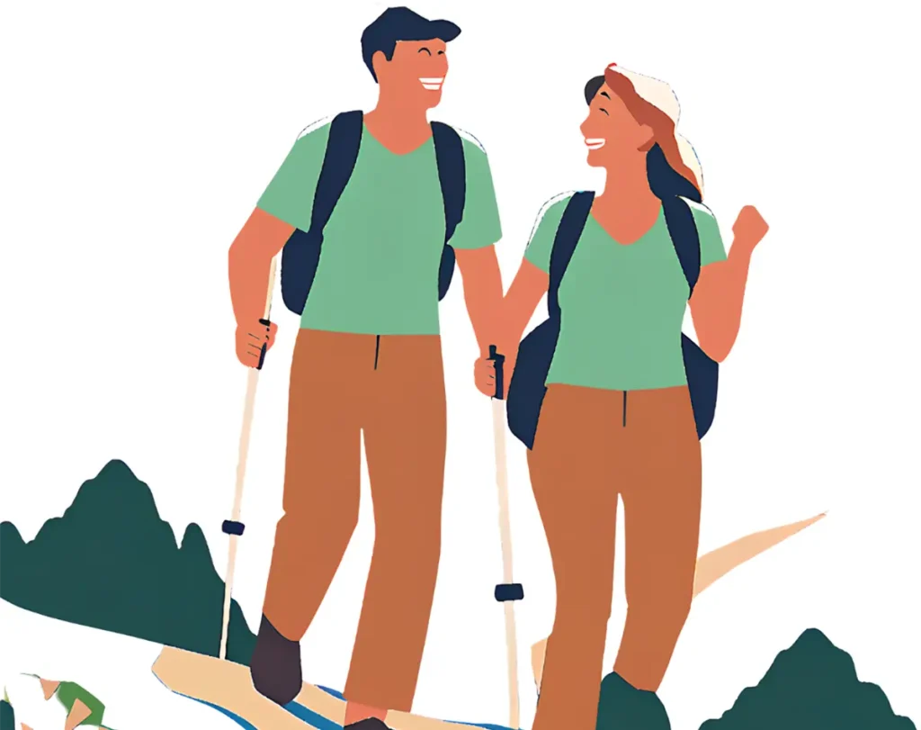 登山を始めた40代夫婦