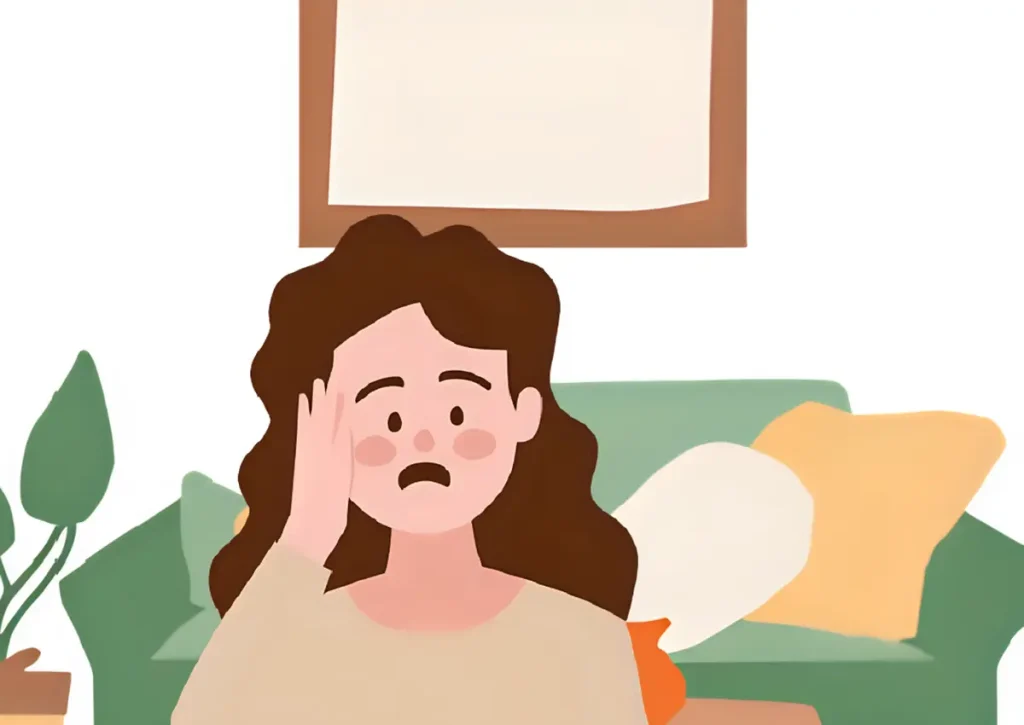 人間関係を無理してきて思い悩んでいる40代女性