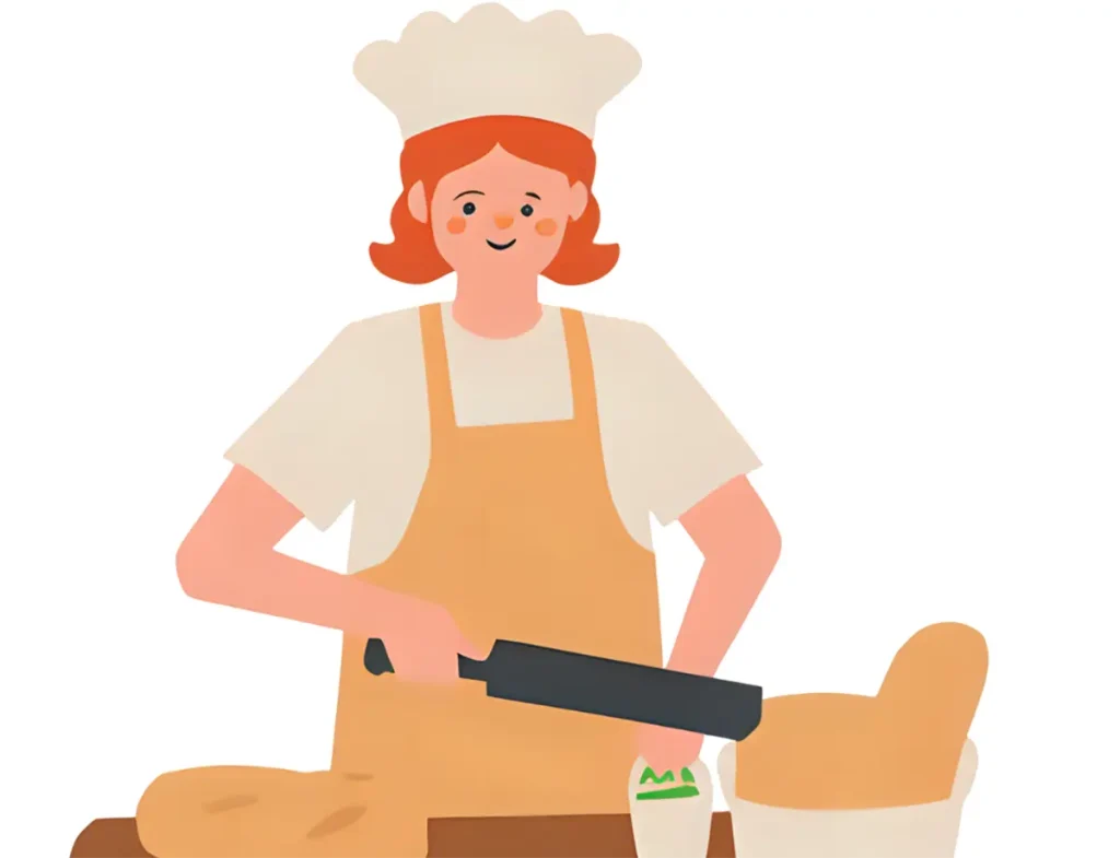 40代で手作りパンに挑戦している40代女性