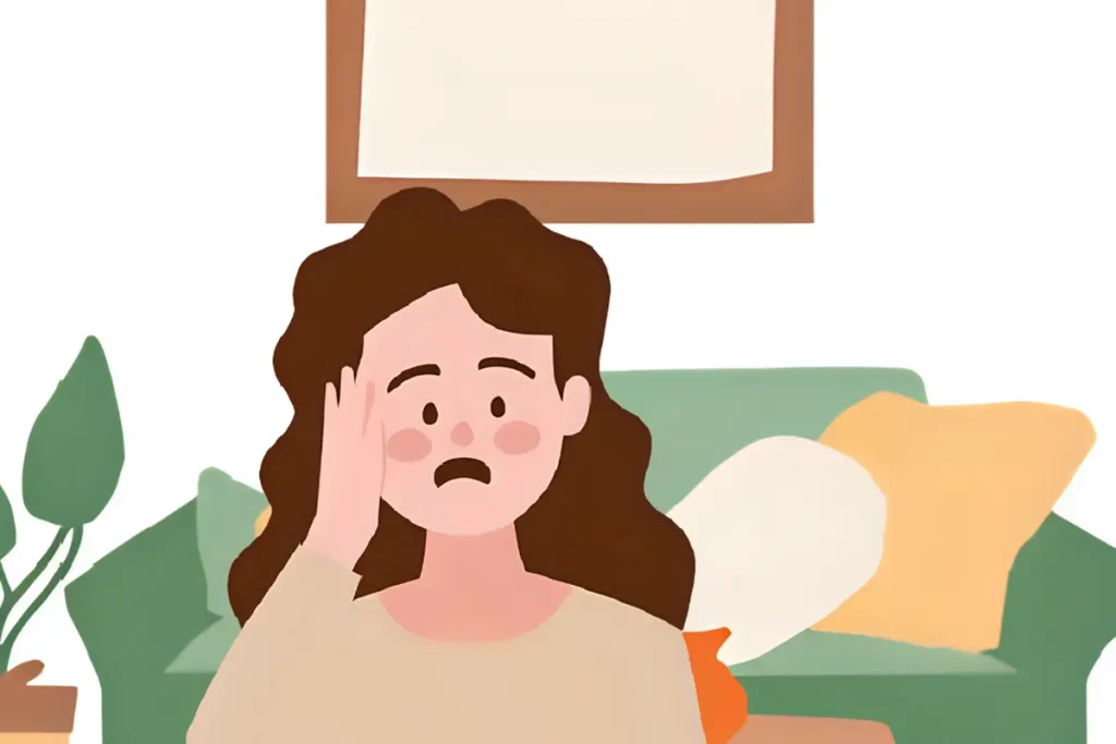 他人と比べて落ち込んでいる40代女性