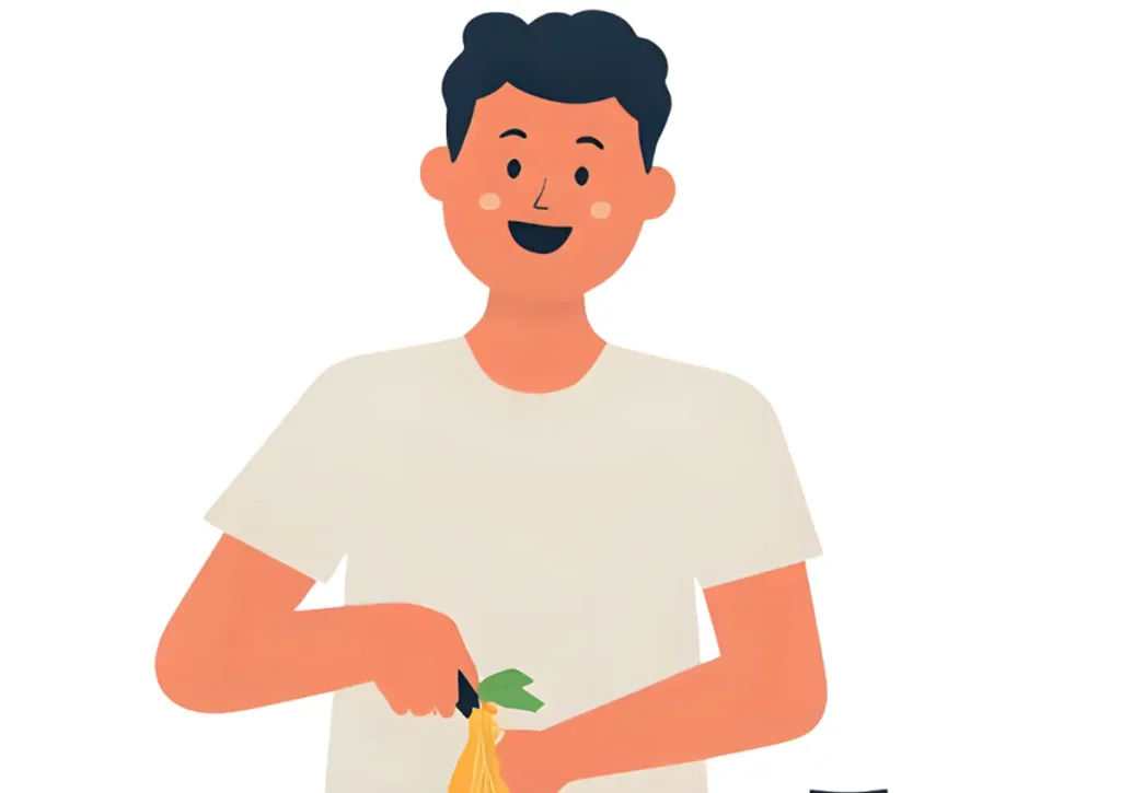地域ごとのそばの味を研究している40代の食べ歩きが好きな男性