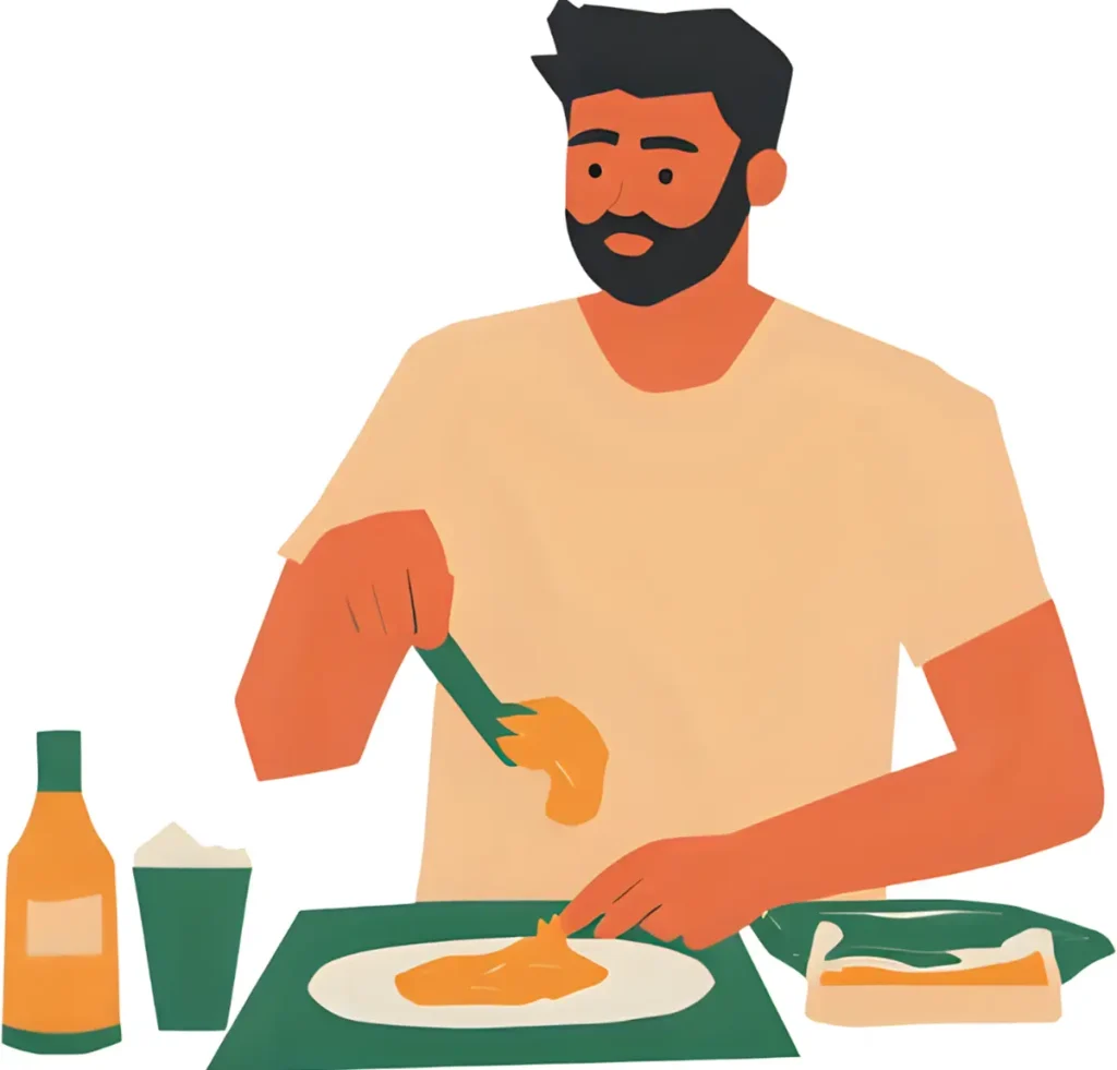 カレーが大好きで、定番から変わり種まで専門店で味わっている40代男性
