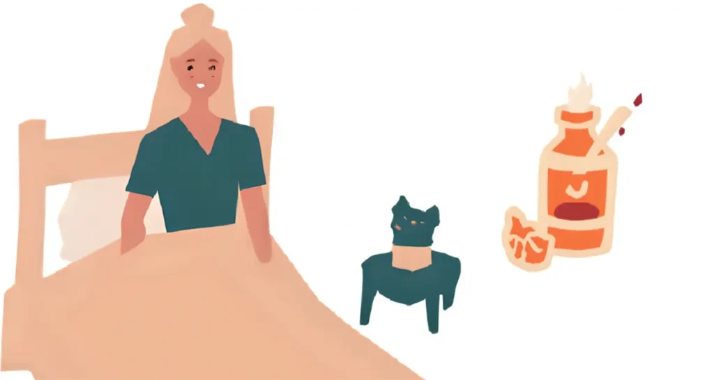 寝る前にアロマを焚くようになって自分を大切にする時間が増えた40代女性