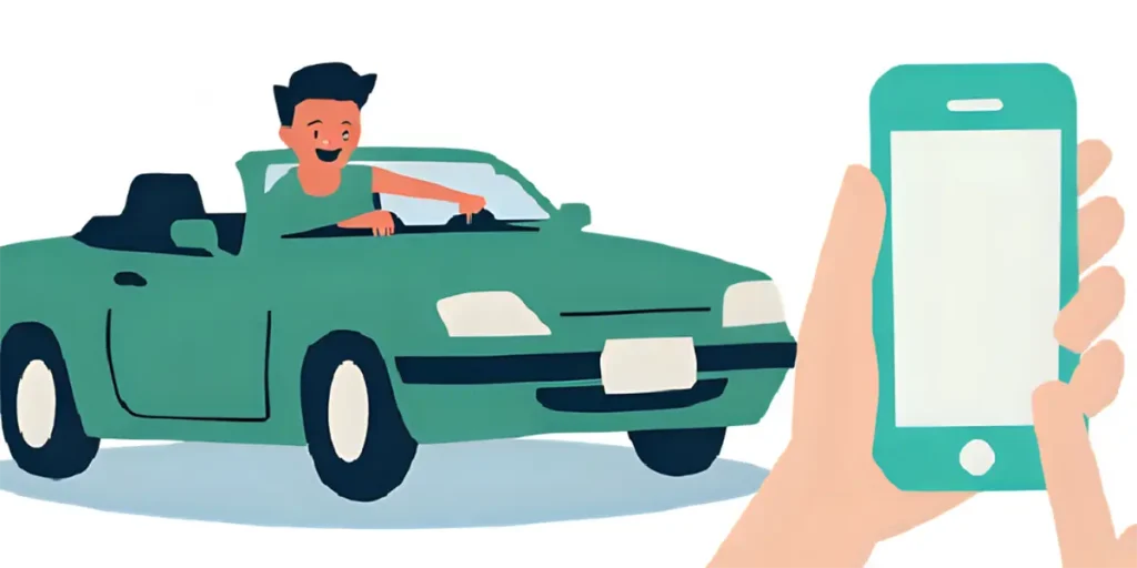 趣味の車をSNSで発信している40代男性